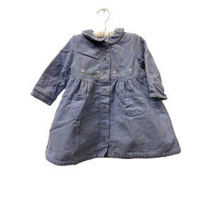 Carter’s Jumper Longsleeve Dress Girls Blue Corduroy Dress